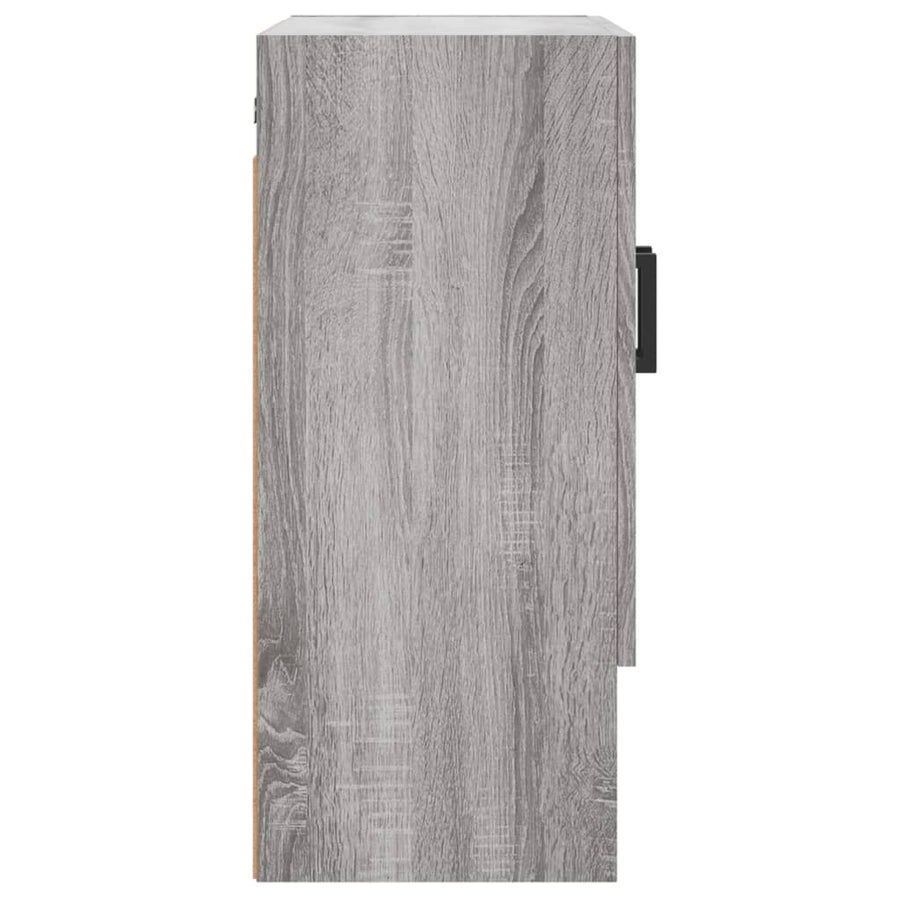 Wandkast 60X31X70 Cm Bewerkt Hout Grijs Sonoma Eikenkleurig