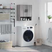 Wandkast 60x31x70 cm grijs sonoma eiken