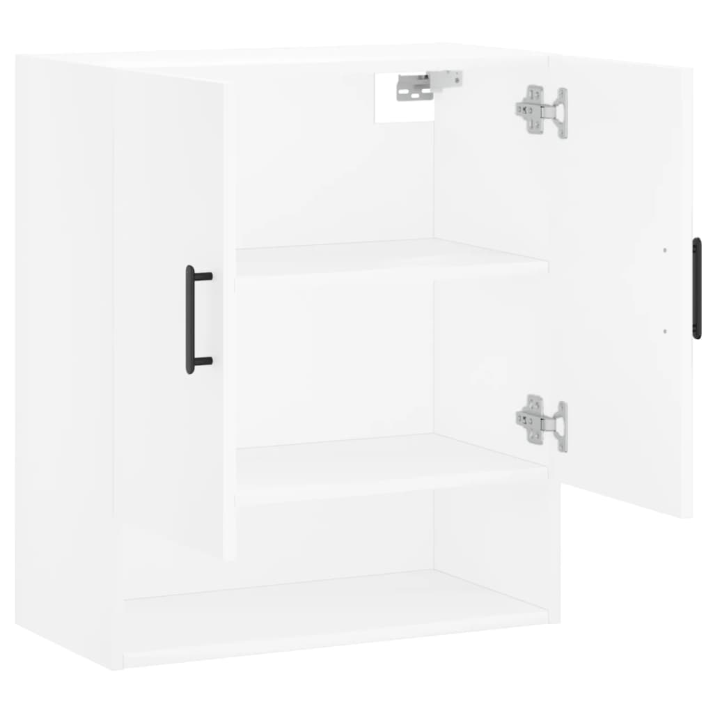 Wandkast 60x31x70 cm bewerkt hout wit