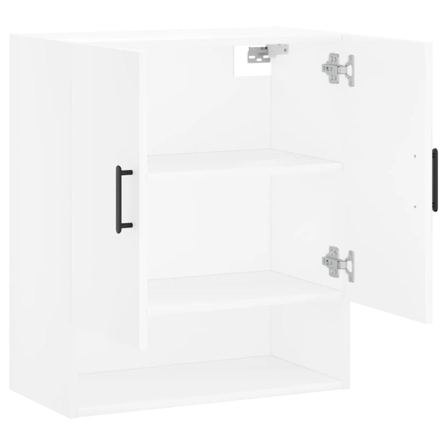 Wandkast 60x31x70 cm bewerkt hout wit