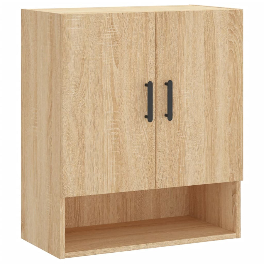 Wandkast 60X31X70 Cm Bewerkt Hout Kleurig Sonoma eiken