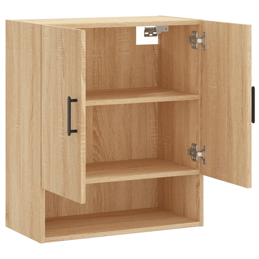 Wandkast 60X31X70 Cm Bewerkt Hout Kleurig Sonoma eiken