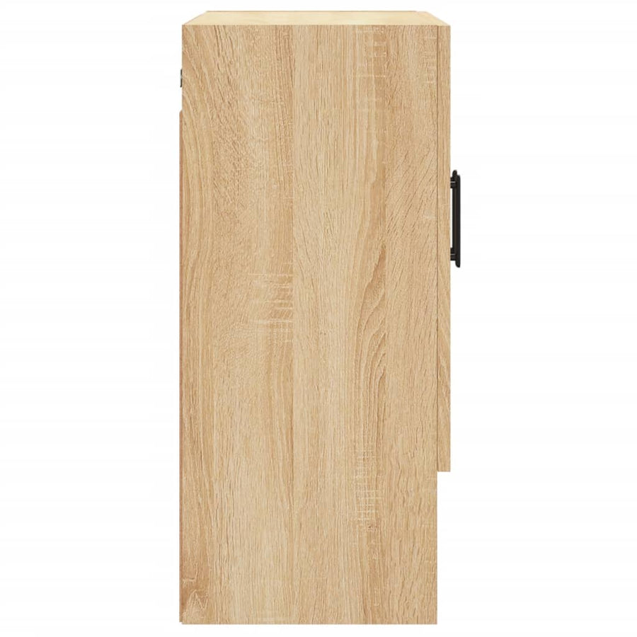 Wandkast 60X31X70 Cm Bewerkt Hout Kleurig Sonoma eiken