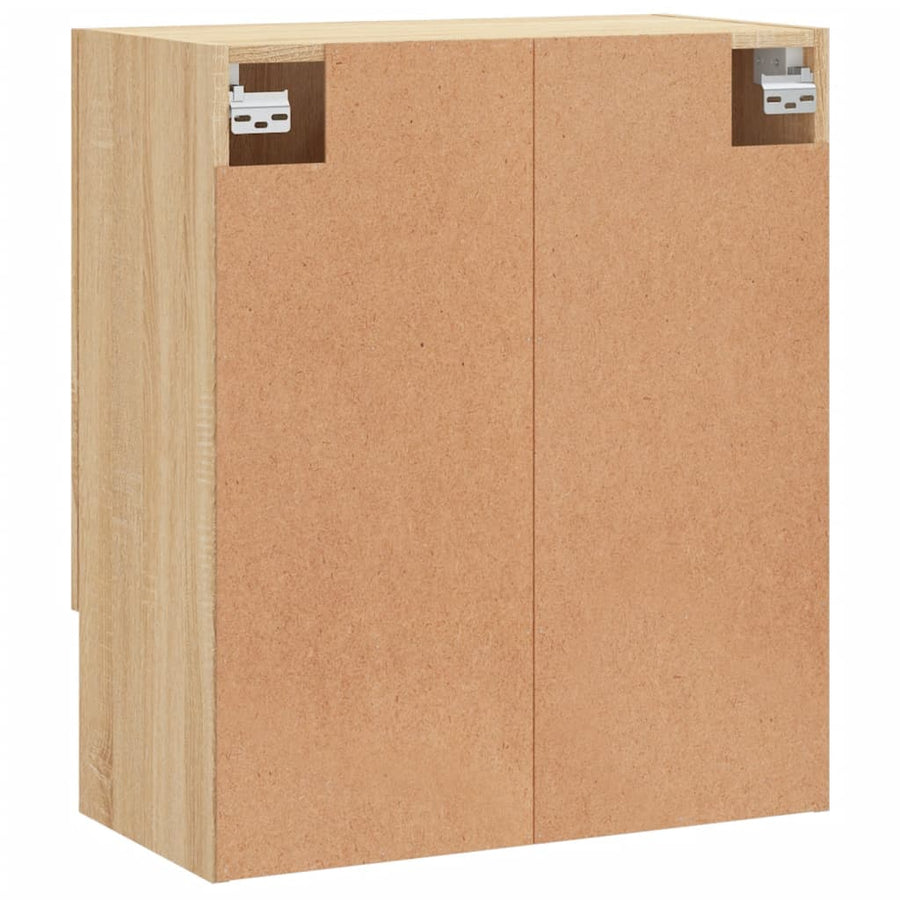 Wandkast 60X31X70 Cm Bewerkt Hout Kleurig Sonoma eiken