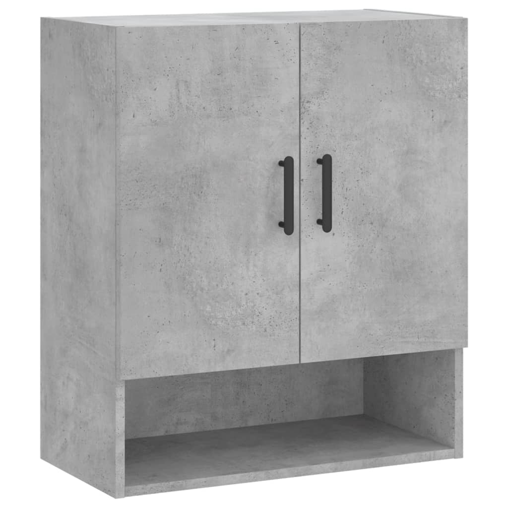Wandkast 60X31X70 Cm Bewerkt Hout Betongrijs