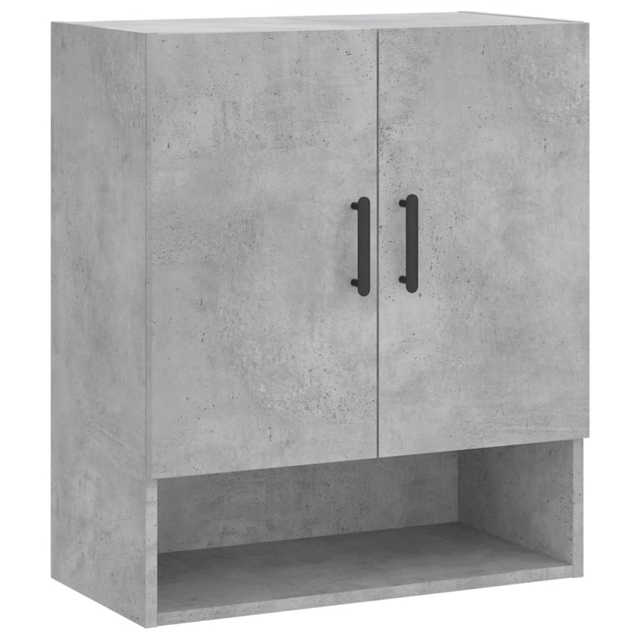 Wandkast 60X31X70 Cm Bewerkt Hout Betongrijs