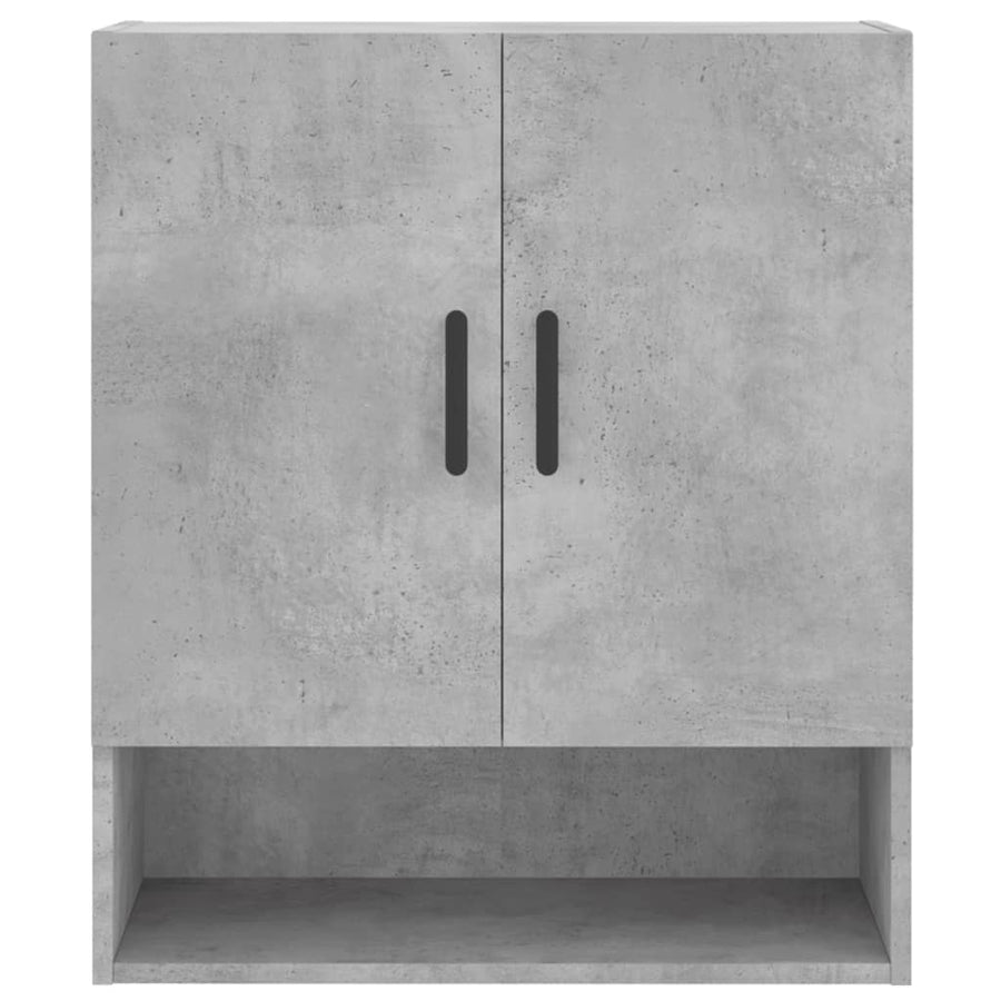 Wandkast 60X31X70 Cm Bewerkt Hout Betongrijs