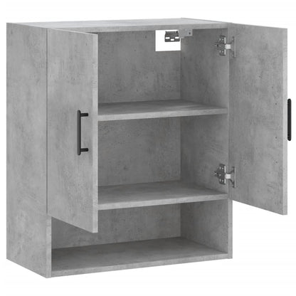 Wandkast 60X31X70 Cm Bewerkt Hout Betongrijs