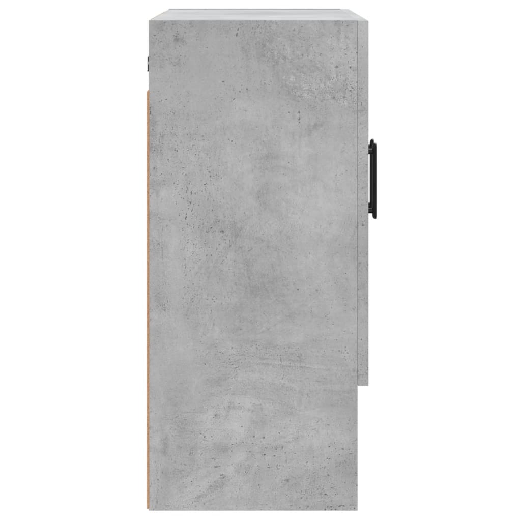 Wandkast 60X31X70 Cm Bewerkt Hout Betongrijs