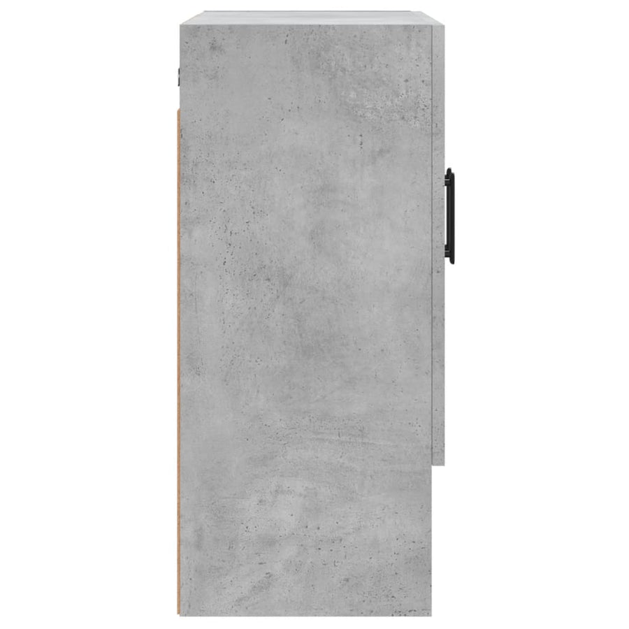 Wandkast 60X31X70 Cm Bewerkt Hout Betongrijs