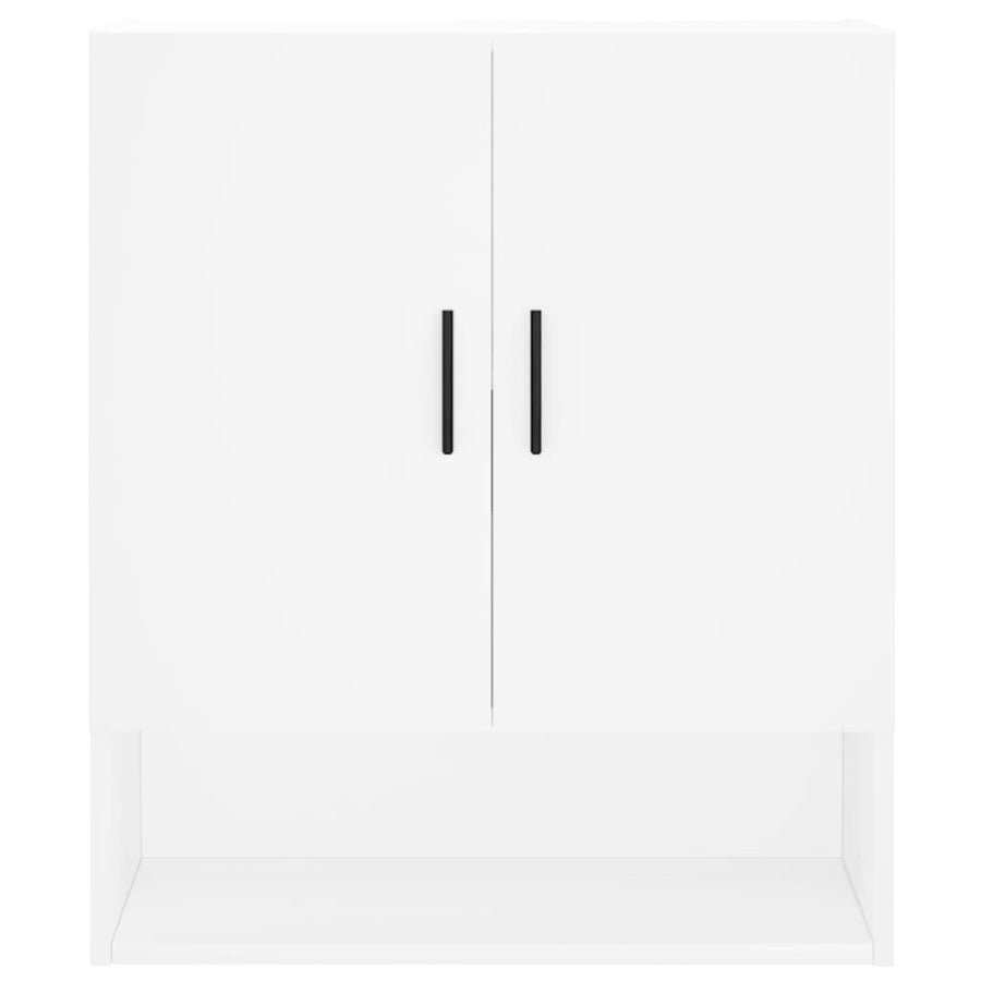 Wandkast 60X3X70 Cm Bewerkt Hout Wit