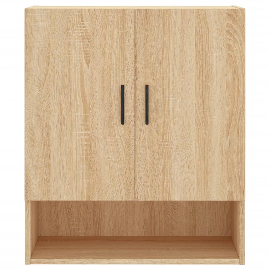 Wandkast 60X3X70 Cm Bewerkt Hout Kleurig Sonoma eiken