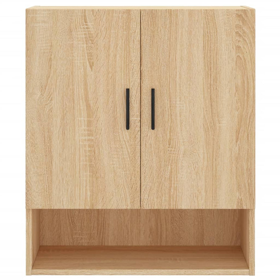 Wandkast 60X3X70 Cm Bewerkt Hout Kleurig Sonoma eiken
