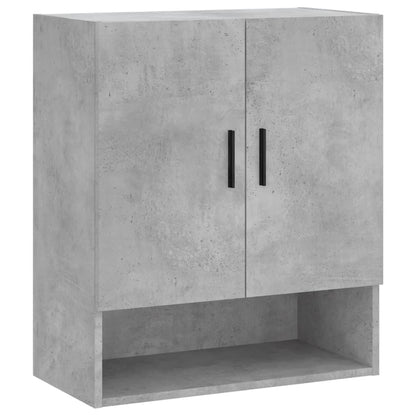 Wandkast 60X31X70 Cm Bewerkt Hout Betongrijs