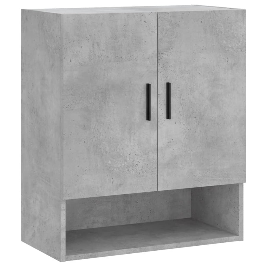 Wandkast 60X31X70 Cm Bewerkt Hout Betongrijs