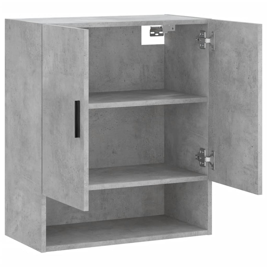 Wandkast 60X31X70 Cm Bewerkt Hout Betongrijs