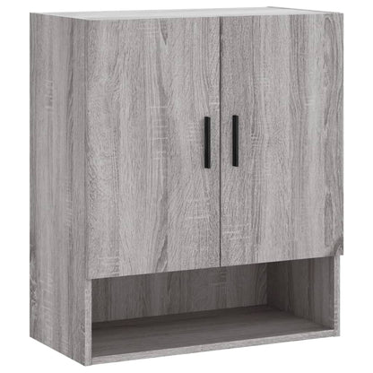 Wandkast 60X31X70 Cm Bewerkt Hout Grijs Sonoma Eikenkleurig
