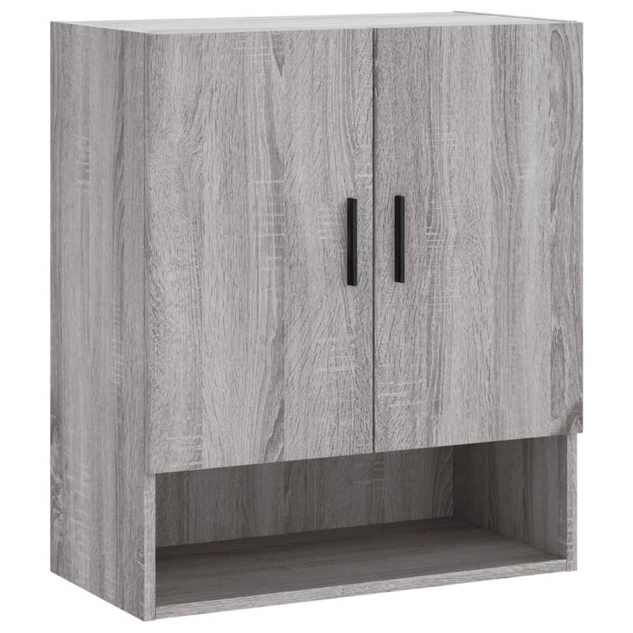 Wandkast 60X31X70 Cm Bewerkt Hout Grijs Sonoma Eikenkleurig