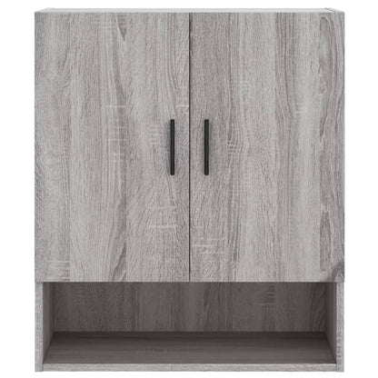 Wandkast 60X31X70 Cm Bewerkt Hout Grijs Sonoma Eikenkleurig