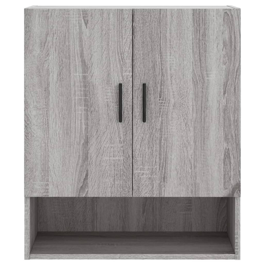 Wandkast 60X31X70 Cm Bewerkt Hout Grijs Sonoma Eikenkleurig