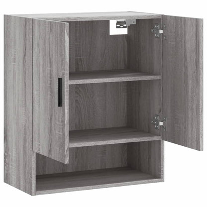 Wandkast 60X31X70 Cm Bewerkt Hout Grijs Sonoma Eikenkleurig
