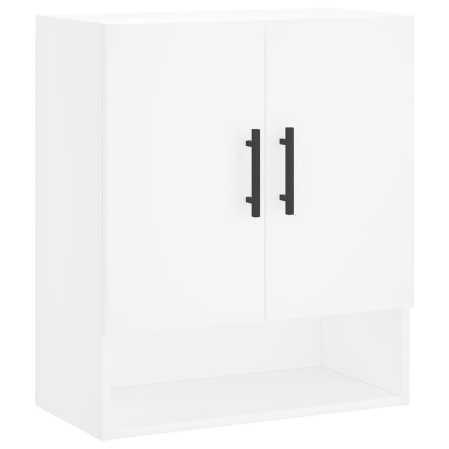 Wandkast 60X31X70 Cm Bewerkt Hout Wit