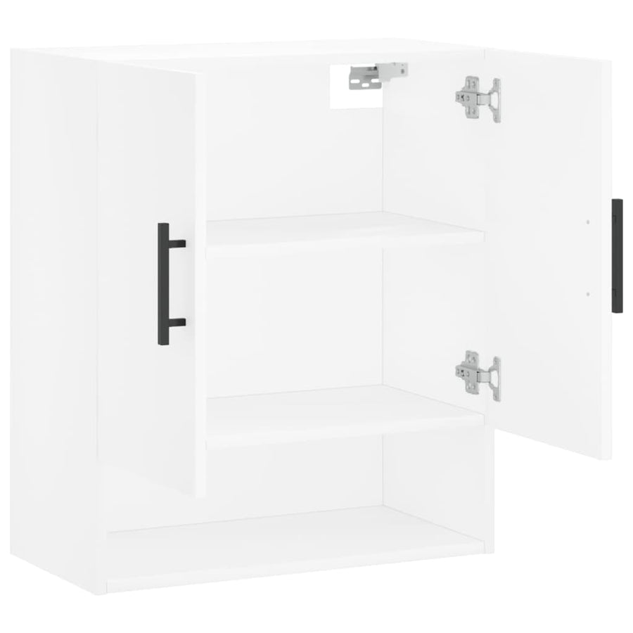 Wandkast 60X31X70 Cm Bewerkt Hout Wit