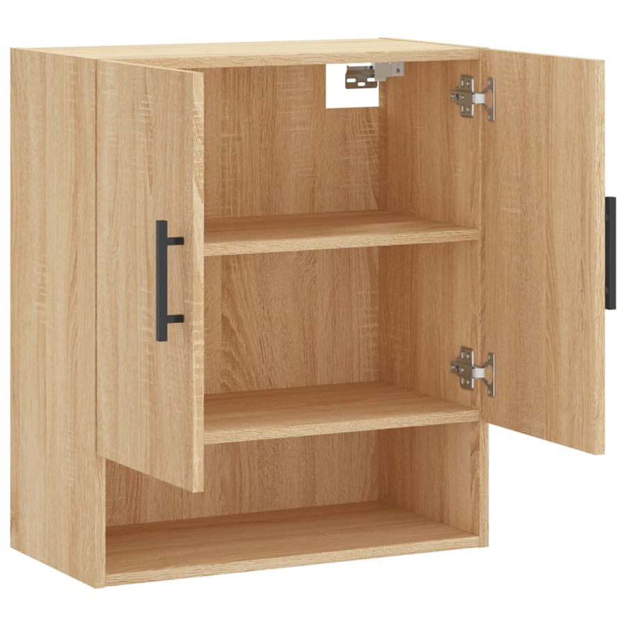 Wandkast 60X31X70 Cm Bewerkt Hout Sonoma Eikenkleurig