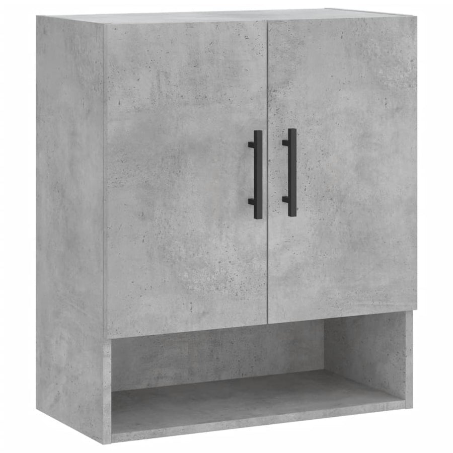 Wandkast 60X31X70 Cm Bewerkt Hout Betongrijs