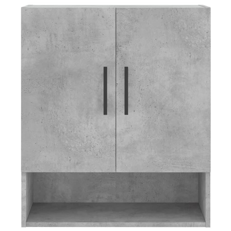 Wandkast 60X31X70 Cm Bewerkt Hout Betongrijs