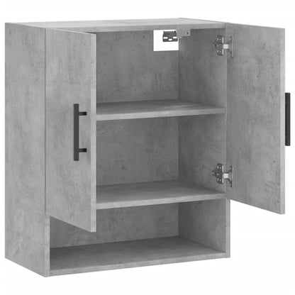 Wandkast 60X31X70 Cm Bewerkt Hout Betongrijs