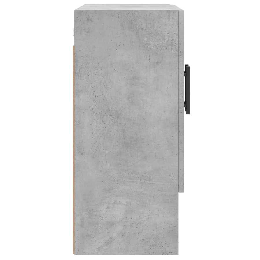 Wandkast 60X31X70 Cm Bewerkt Hout Betongrijs