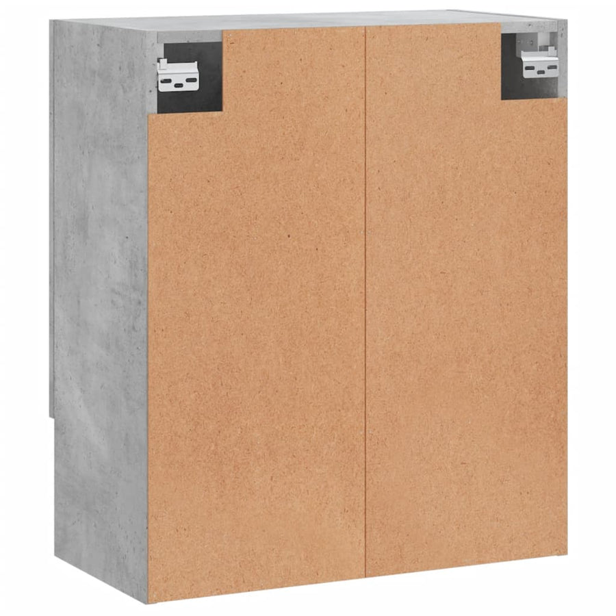 Wandkast 60X31X70 Cm Bewerkt Hout Betongrijs