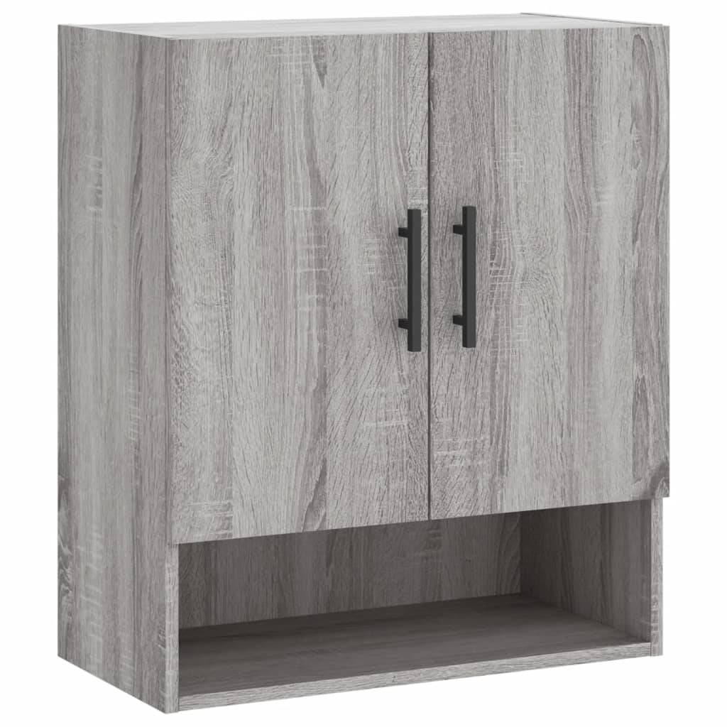 Wandkast 60X31X70 Cm Bewerkt Hout Grijs Sonoma Eikenkleurig