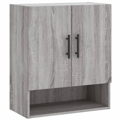 Wandkast 60X31X70 Cm Bewerkt Hout Grijs Sonoma Eikenkleurig