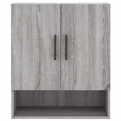Wandkast 60X31X70 Cm Bewerkt Hout Grijs Sonoma Eikenkleurig