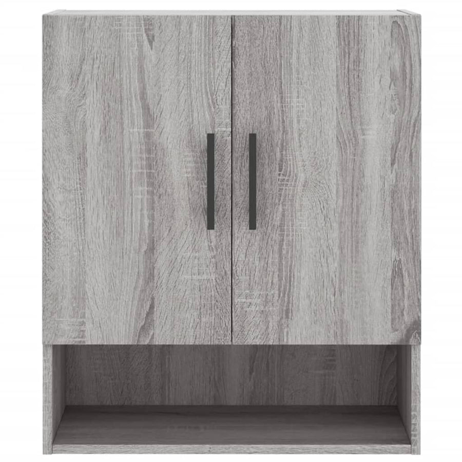 Wandkast 60X31X70 Cm Bewerkt Hout Grijs Sonoma Eikenkleurig