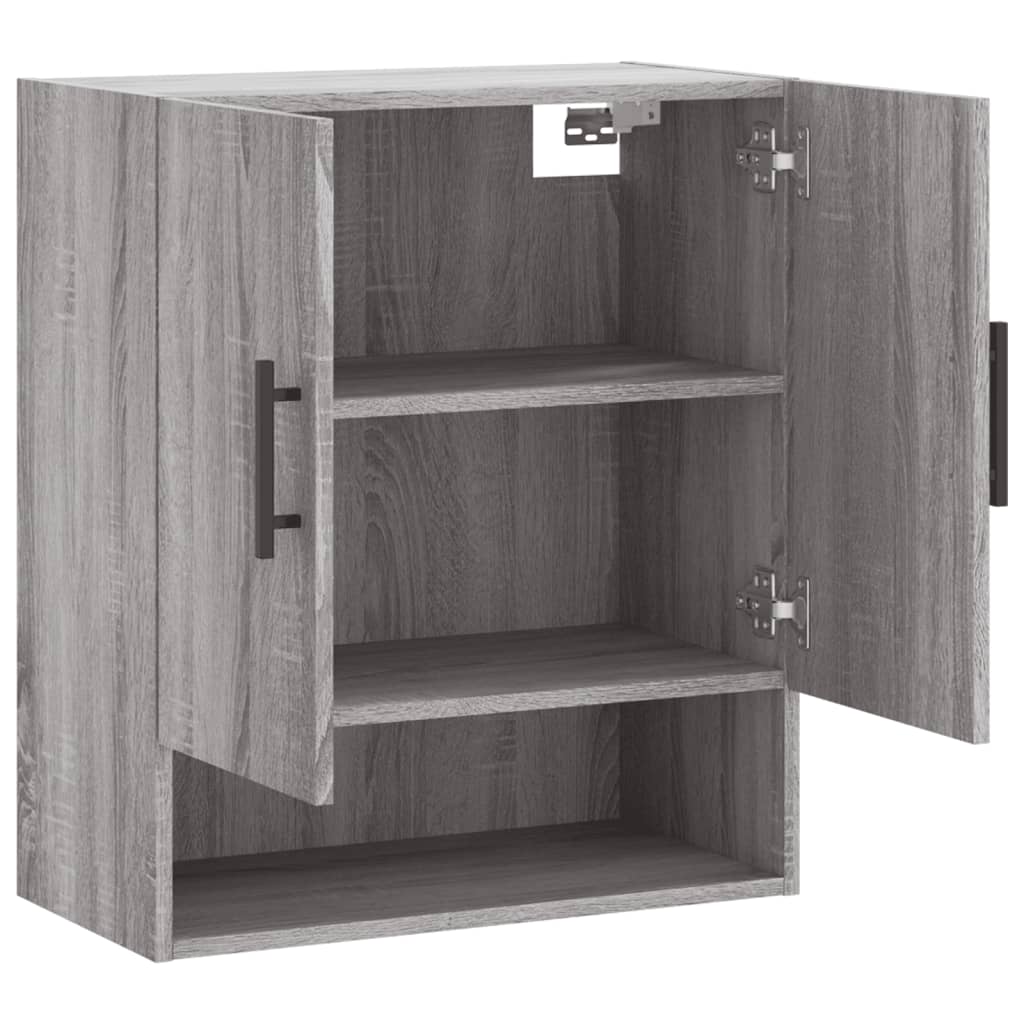 Wandkast 60X31X70 Cm Bewerkt Hout Grijs Sonoma Eikenkleurig