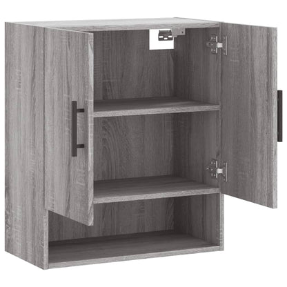 Wandkast 60X31X70 Cm Bewerkt Hout Grijs Sonoma Eikenkleurig