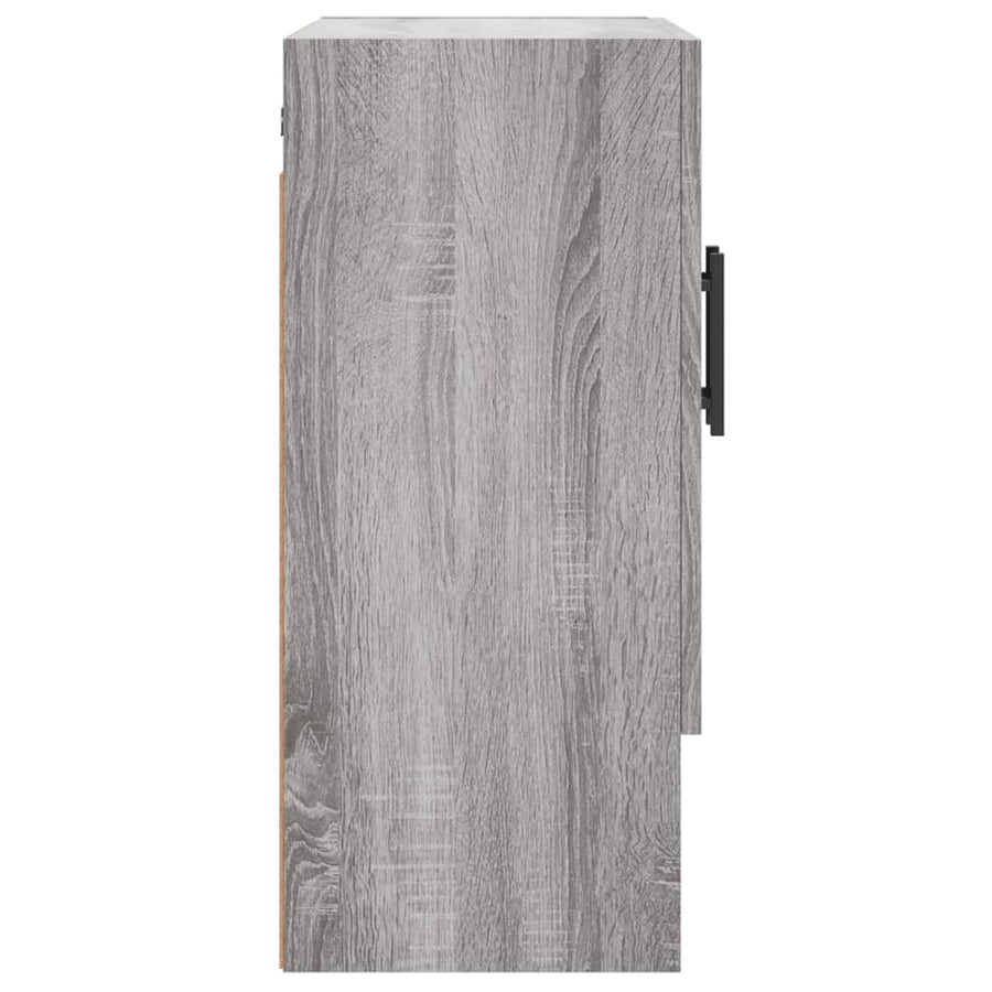 Wandkast 60X31X70 Cm Bewerkt Hout Grijs Sonoma Eikenkleurig