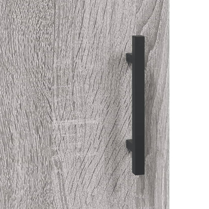 Wandkast 60X31X70 Cm Bewerkt Hout Grijs Sonoma Eikenkleurig
