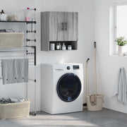 Wall cabinet 60x31x70 cm engineered wood grey Sonoma oak