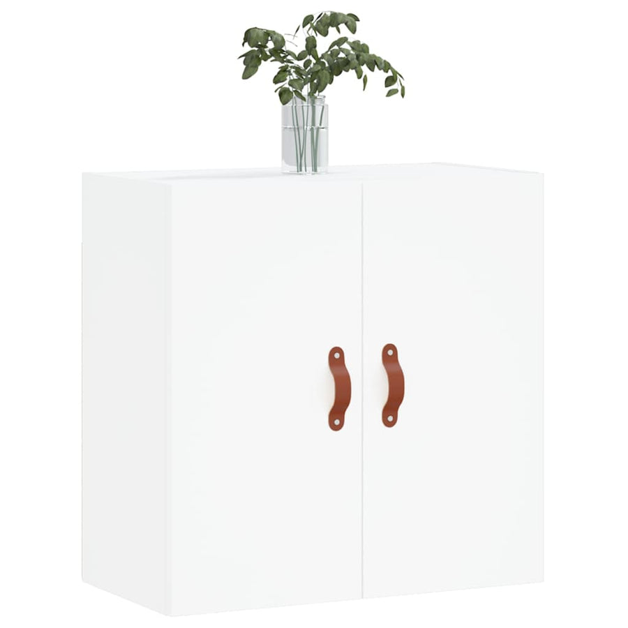 Wandkast 60X31X60 Cm Bewerkt Hout Wit