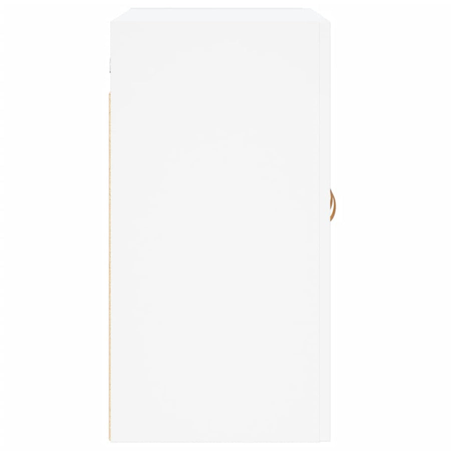 Wandkast 60X31X60 Cm Bewerkt Hout Wit