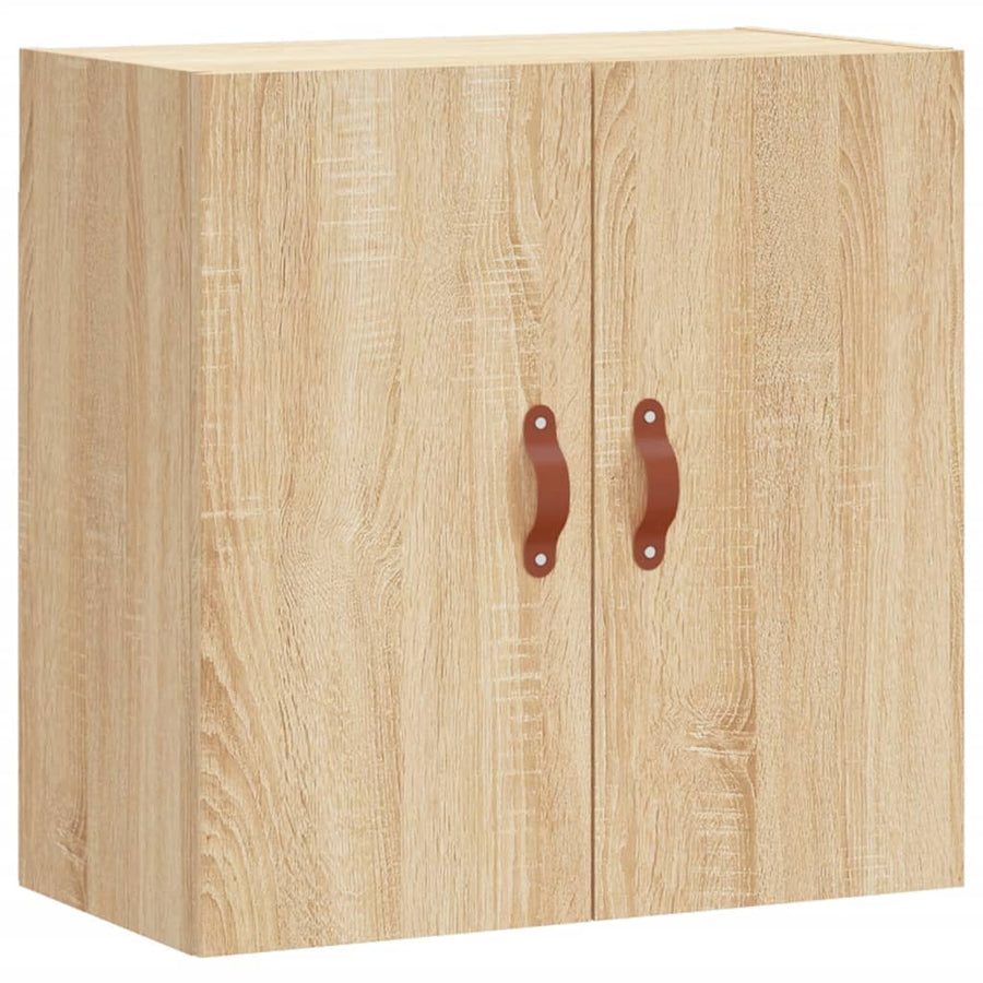 Wandkast 60X3X60 Cm Bewerkt Hout Kleurig Sonoma eiken