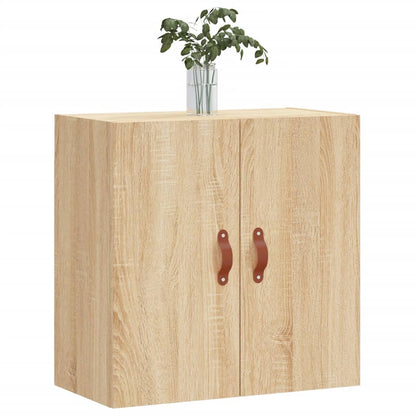 Wandkast 60X3X60 Cm Bewerkt Hout Kleurig Sonoma eiken