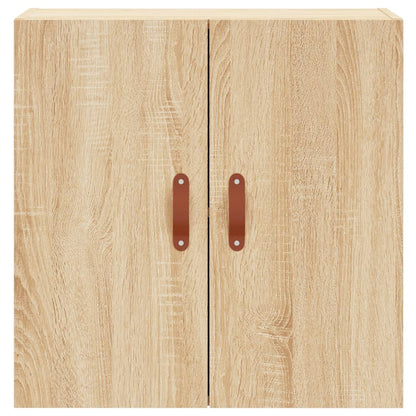 Wandkast 60X3X60 Cm Bewerkt Hout Kleurig Sonoma eiken