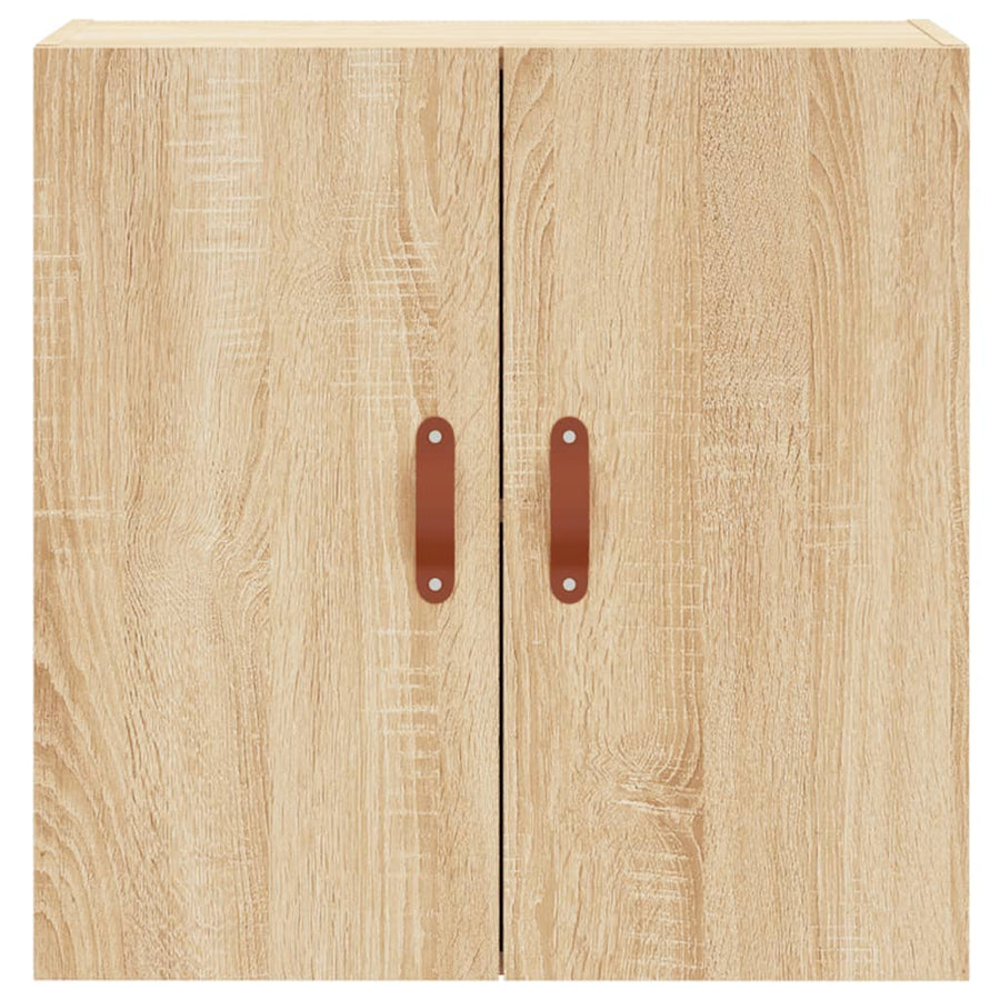 Wandkast 60X3X60 Cm Bewerkt Hout Kleurig Sonoma eiken