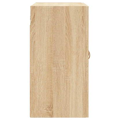 Wandkast 60X3X60 Cm Bewerkt Hout Kleurig Sonoma eiken