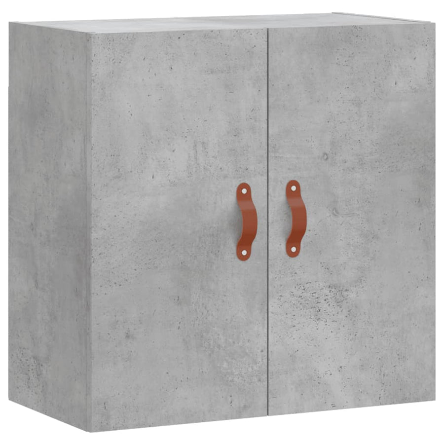 Wandkast 60X31X60 Cm Bewerkt Hout Betongrijs
